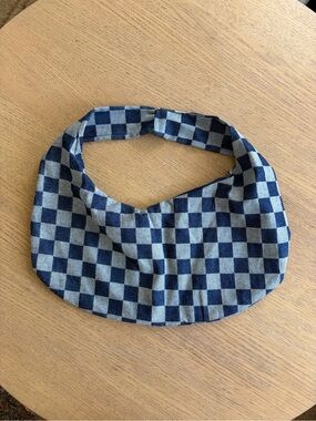 Handmade denim shoulder bag